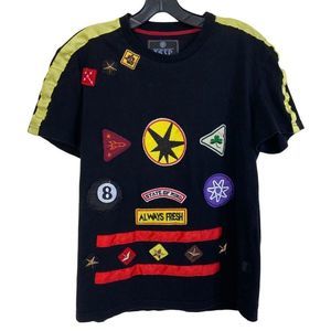 Kleep Standard Issue Small T-shirt 13 Patches - 8 Ball - State of Mind -Always F